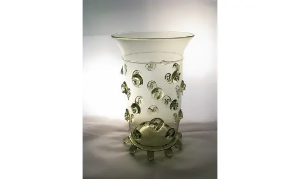 Beaker with prunts 14th c