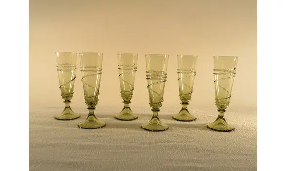 6 verres à liqueur 18eme s
