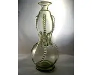 Bouteille à goulet verte